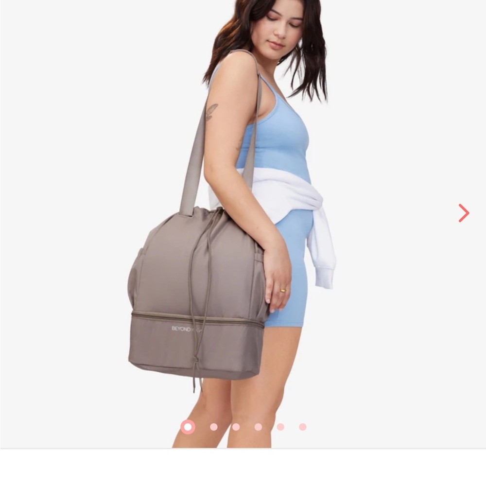 Beyond Yoga Taupe Backpack